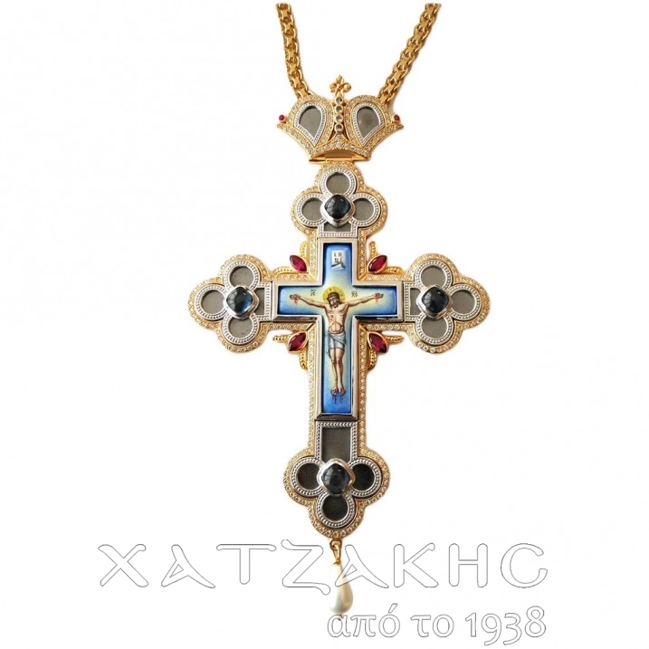 ΣΤΑΥΡΟΣ ΕΠΙΣΤΗΘΙΟΣ ΑΣΗΜΕΝΙΟΣ 925° ΜΕ...