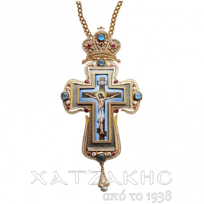 ΣΤΑΥΡΟΣ ΕΠΙΣΤΗΘΙΟΣ ΑΣΗΜΕΝΙΟΣ 925° ΜΕ...