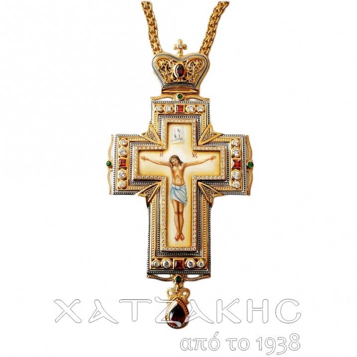 ΣΤΑΥΡΟΣ ΕΠΙΣΤΗΘΙΟΣ ΑΣΗΜΕΝΙΟΣ 925° ΜΕ...