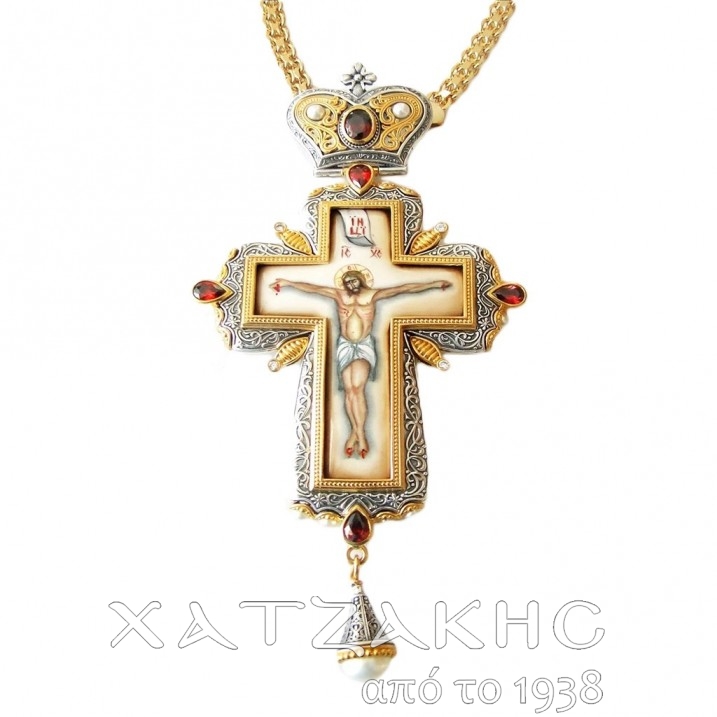 ΣΤΑΥΡΟΣ ΕΠΙΣΤΗΘΙΟΣ ΑΣΗΜΕΝΙΟΣ 925° ΜΕ...