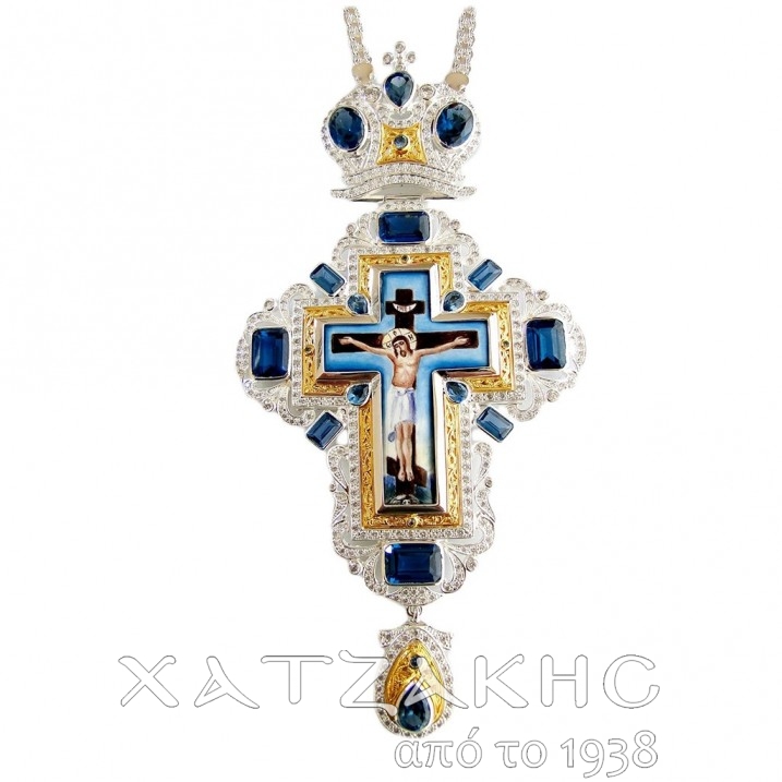 ΣΤΑΥΡΟΣ ΕΠΙΣΤΗΘΙΟΣ ΑΣΗΜΕΝΙΟΣ 925° ΜΕ...