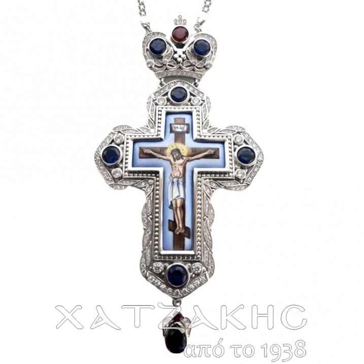 ΣΤΑΥΡΟΣ ΕΠΙΣΤΗΘΙΟΣ ΑΣΗΜΕΝΙΟΣ 925° ΜΕ...