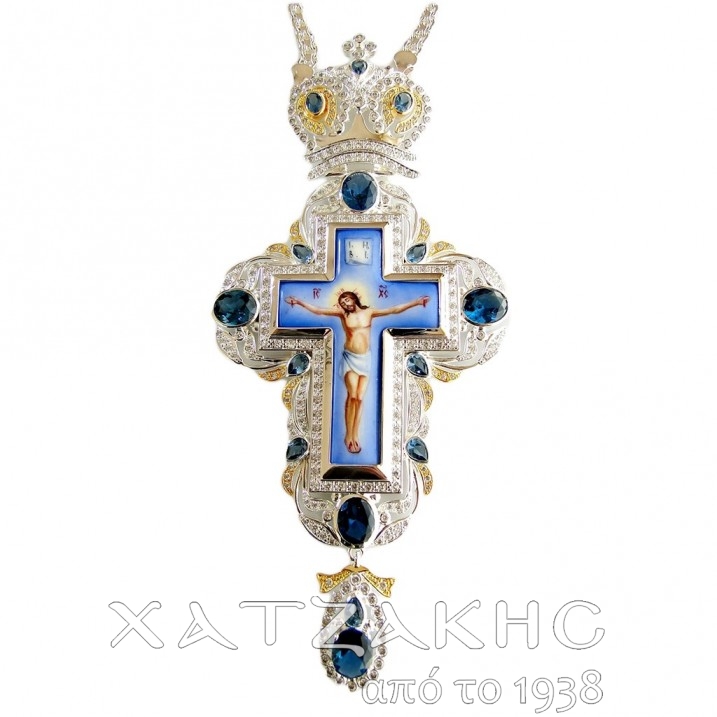 ΣΤΑΥΡΟΣ ΕΠΙΣΤΗΘΙΟΣ ΑΣΗΜΕΝΙΟΣ 925° ΜΕ...