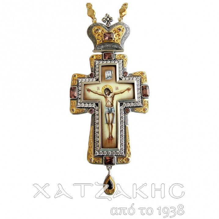 ΣΤΑΥΡΟΣ ΕΠΙΣΤΗΘΙΟΣ ΑΣΗΜΕΝΙΟΣ 925° ΜΕ...