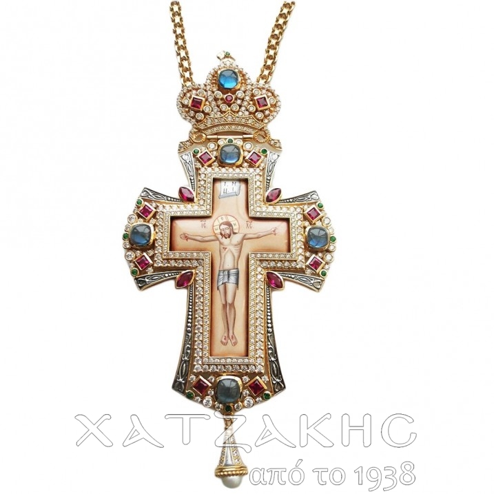 ΣΤΑΥΡΟΣ ΕΠΙΣΤΗΘΙΟΣ ΑΣΗΜΕΝΙΟΣ 925° ΜΕ...