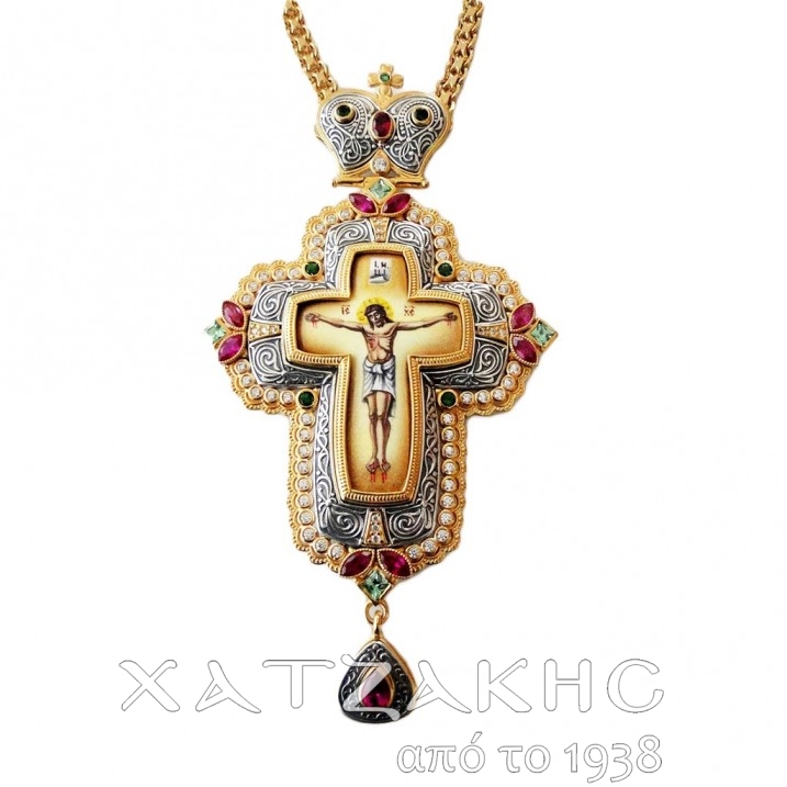 ΣΤΑΥΡΟΣ ΕΠΙΣΤΗΘΙΟΣ ΑΣΗΜΕΝΙΟΣ 925° ΜΕ...