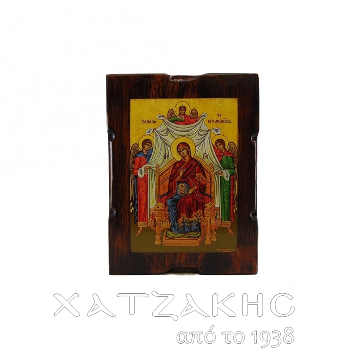 ΕΙΚΟΝΑ ΒΥΖΑΝΤΙΝΗ ΠΑΝAΓΙΑ ΕΓΚΥΜΟΝΟΥΣΑ