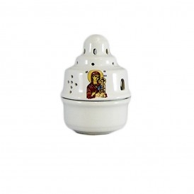 ΚΑΝΔΗΛΙ ΠΗΛΙΝΟ ΕΙΚΟΝΑ ΛΕΥΚΟ