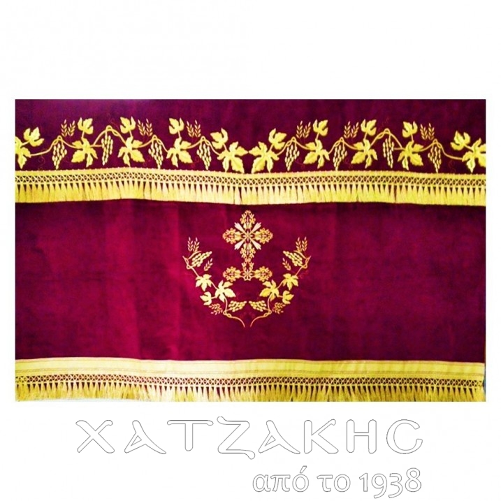 ΚΑΛΥΜΜΑ ΑΓΙΑΣ ΤΡΑΠΕΖΗΣ ΚΟΚΚΙΝΟ ΚΕΝΤΗΤΟ