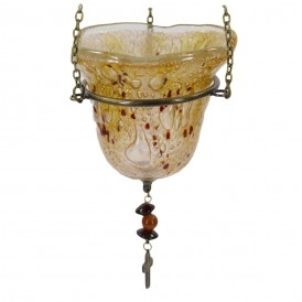 ΚΑΝΔΗΛΙ ΓΥΑΛΙΝΟ ΚΡΕΜΑΣΤΟ ΕΚΡΟΥ