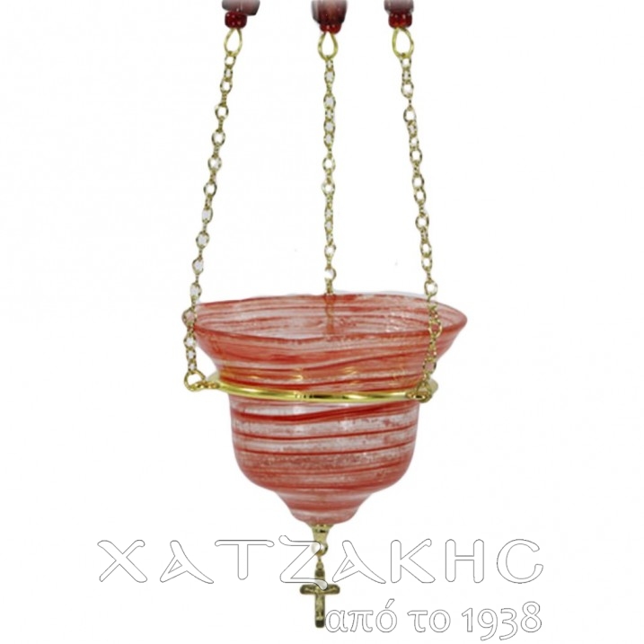 ΚΑΝΔΗΛΙ ΓΥΑΛΙΝΟ ΚΡΕΜΑΣΤΟ ΡΟΖ