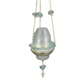 ΚΑΝΔΗΛΙ ΓΥΑΛΙΝΟ ΚΡΕΜΑΣΤΟ ΛΕΥΚΟ