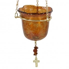 ΚΑΝΔΗΛΙ ΓΥΑΛΙΝΟ ΚΡΕΜΑΣΤΟ ΛΕΥΚΟ