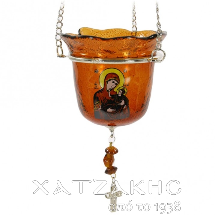 ΚΑΝΔΗΛΙ ΓΥΑΛΙΝΟ ΚΡΕΜΑΣΤΟ ΜΕ ΕΙΚΟΝΑ...