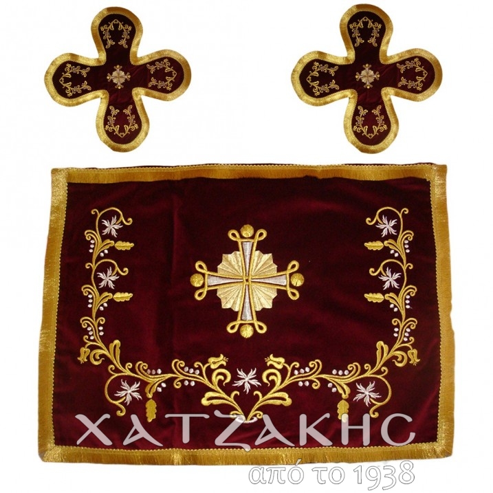 ΚΟΚΚΙΝΟ ΚΑΛΥΜΜΑ ΤΙΜΙΩΝ ΔΩΡΩΝ ΒΕΛΟΥΔΟ ΧΡΥΣΟΚΕΝΤΗΤΟ