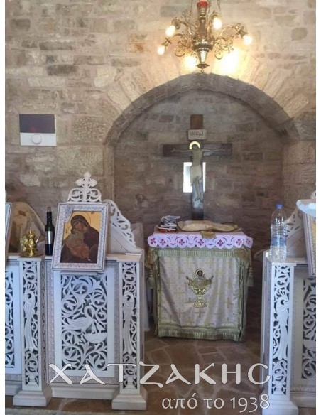 ΣΟΛΕΑΣ ΛΕΥΚΟΣ ΔΙΑΤΡΗΤΟΣ ΒΥΖΑΝΤΙΝΟ ΣΚΑΛΙΣΜΑ