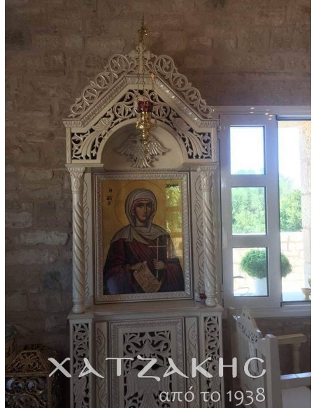 ΣΟΛΕΑΣ ΛΕΥΚΟΣ ΔΙΑΤΡΗΤΟΣ ΒΥΖΑΝΤΙΝΟ ΣΚΑΛΙΣΜΑ