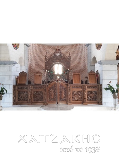 ΑΓΙΑ ΤΡΑΠΕΖΑ ΞΥΛΟΓΛΥΠΤΗ ΒΥΖΑΝΤΙΝΟ ΣΚΑΛΙΣΜΑ ΔΙΑΤΡΥΤΟ