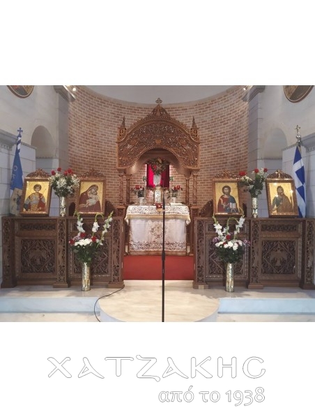 ΑΓΙΑ ΤΡΑΠΕΖΑ ΞΥΛΟΓΛΥΠΤΗ ΒΥΖΑΝΤΙΝΟ ΣΚΑΛΙΣΜΑ ΔΙΑΤΡΥΤΟ