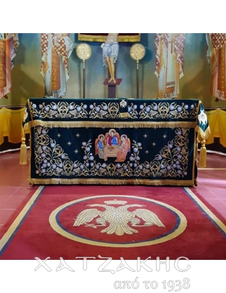 ΚΑΛΥΜΜΑ ΑΓΙΑΣ ΤΡΑΠΕΖΗΣ ΒΕΛΟΥΔΟ ΧΡΥΣΟΚΕΝΤΗΤΟ