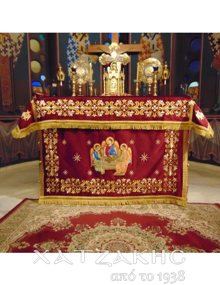 ΚΑΛΥΜΜΑ ΑΓΙΑΣ ΤΡΑΠΕΖΗΣ ΒΕΛΟΥΔΟ ΧΡΥΣΟΚΕΝΤΗΤΟ