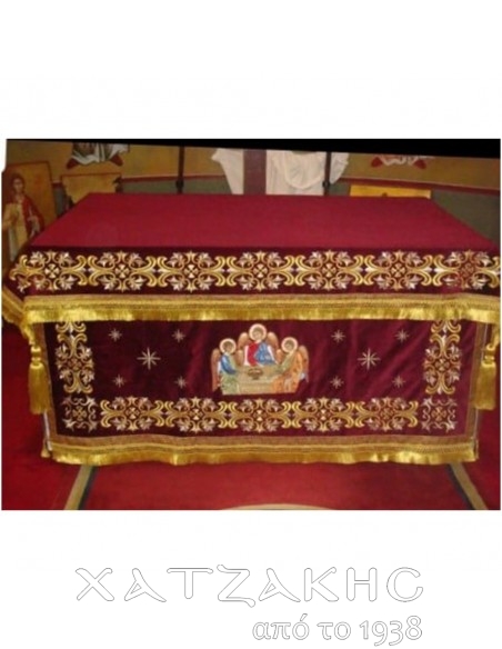 ΚΑΛΥΜΜΑ ΑΓΙΑΣ ΤΡΑΠΕΖΗΣ ΒΕΛΟΥΔΟ ΧΡΥΣΟΚΕΝΤΗΤΟ