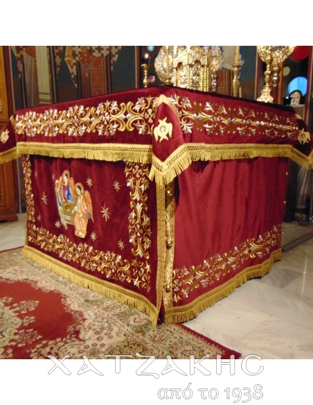 ΚΑΛΥΜΜΑ ΑΓΙΑΣ ΤΡΑΠΕΖΗΣ ΒΕΛΟΥΔΟ ΧΡΥΣΟΚΕΝΤΗΤΟ