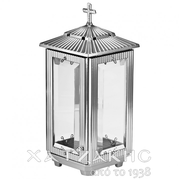 ΚΑΝΔΗΛΙ ΜΝΗΜΕΙΟΥ ΑΣΗΜΙ ΚΡΥΣΤΑΛΛΟ 31Χ14CM