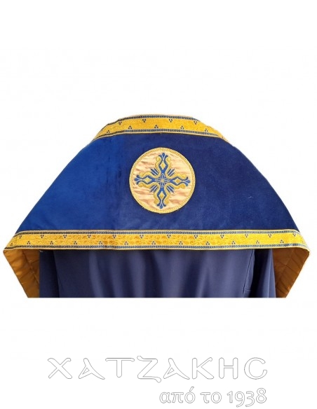 ΩΜΟΦΟΡΙΟ ΕΠΙΤΡΑΧΗΛΙΟ ΒΕΛΟΥΔΟ ΜΠΛΕ ΣΤΑΥΡΟΙ