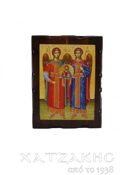ΕΙΚΟΝΑ ΒΥΖΑΝΤΙΝΗ ΑΡΧΑΓΓΕΛΟΙ ΓΑΒΡΙΗΛ ΚΑΙ ΜΙΧΑΗΛ